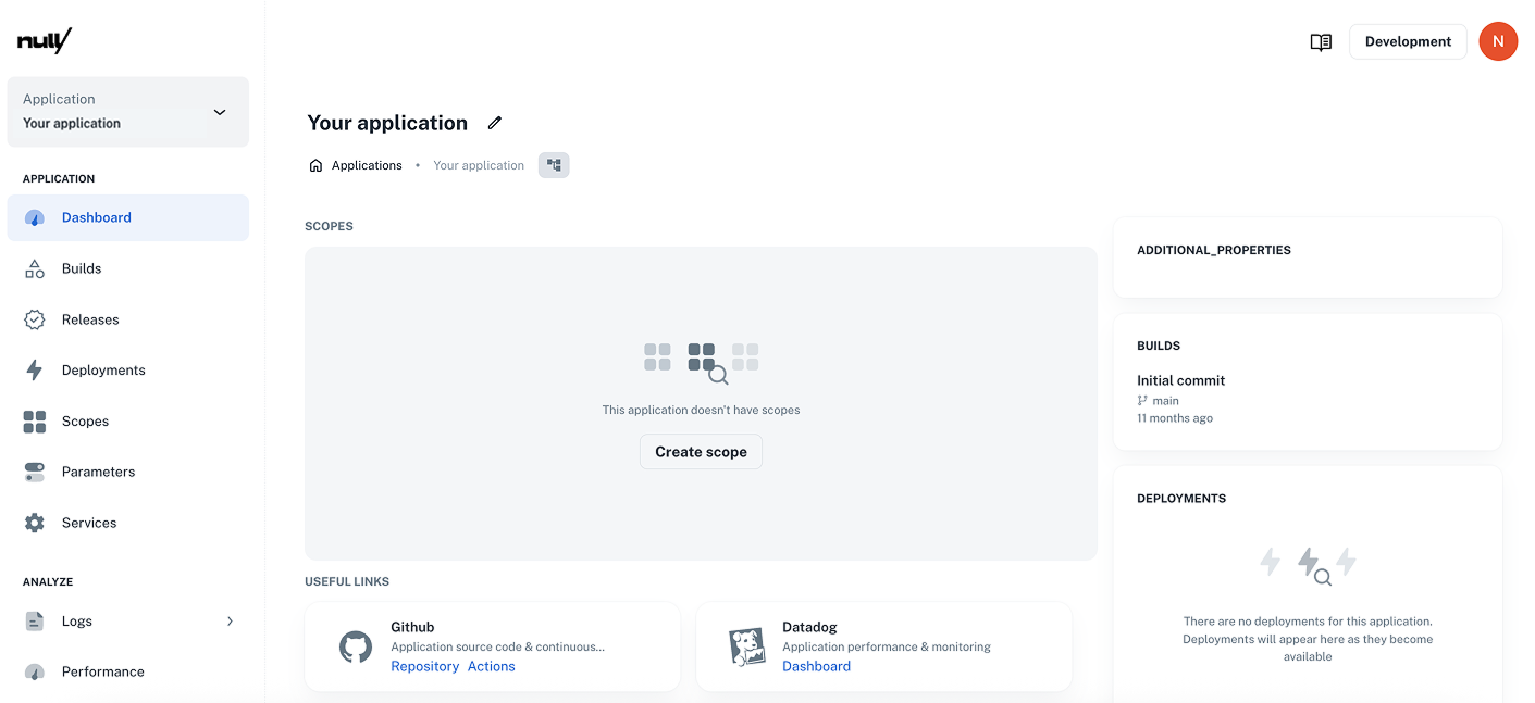 links application component