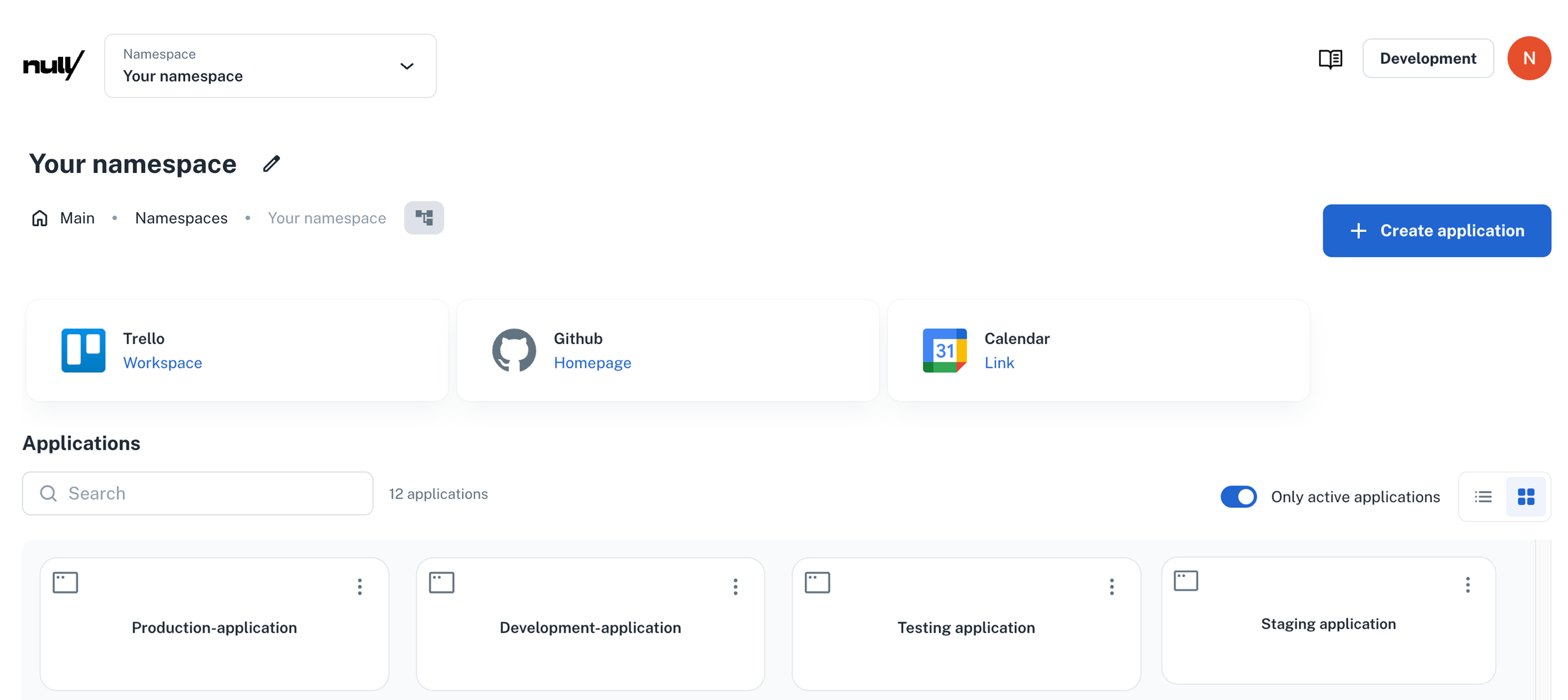 links namespace component
