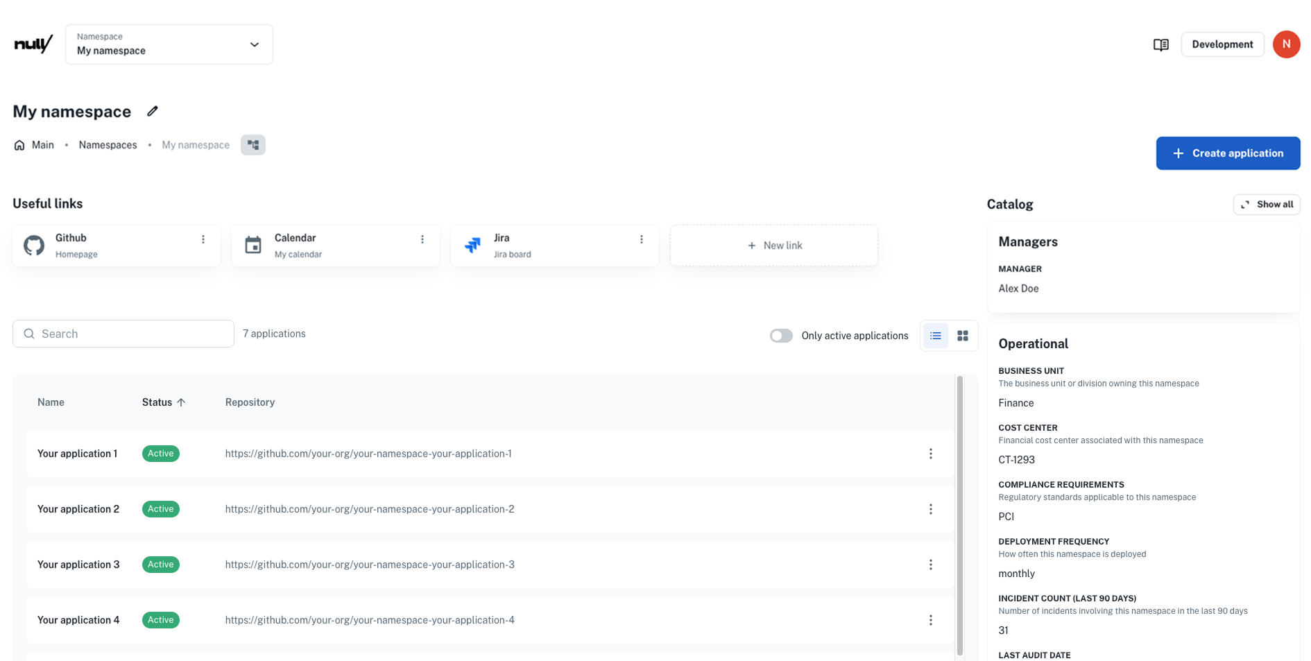 catalog useful links