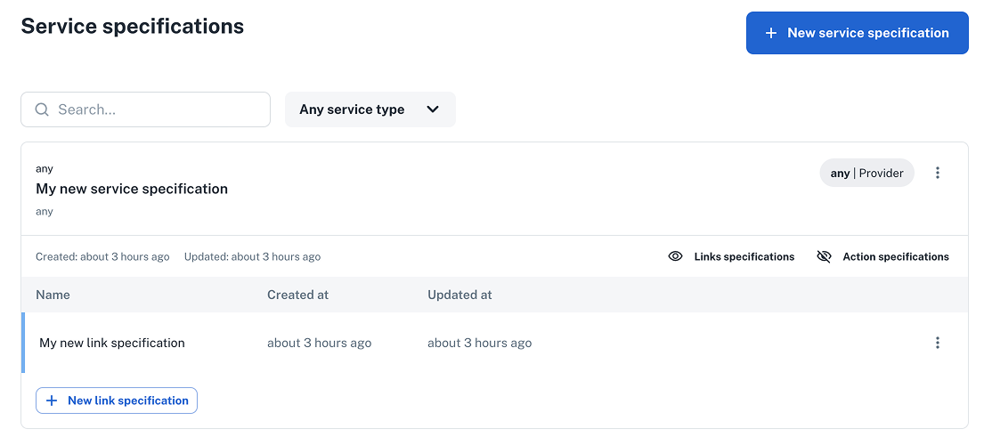 service-and-link-spec-view